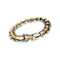 thumbnail image 4 of Thinsony Distinctive Gothic Punk Dragon Scale Bangle 48 inches Cool and Contemporary Light Gold 8.26 Inch 5Set, 4 of 6