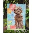 thumbnail image 3 of Carolines Treasures CK3243GF Happy Birthday Brown Cockapoo Garden Size Flag, 3 of 3