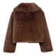 thumbnail image 4 of Chaqueta de invierno cálida de color liso con mangas largas para mujer, 4 of 5