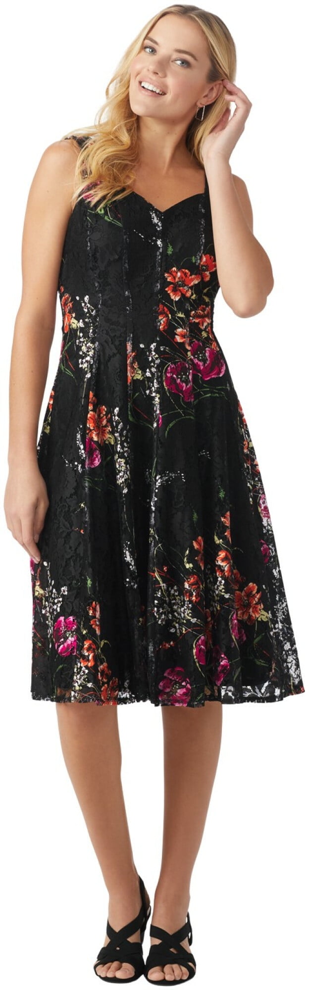 dressbarn fit and flare dress