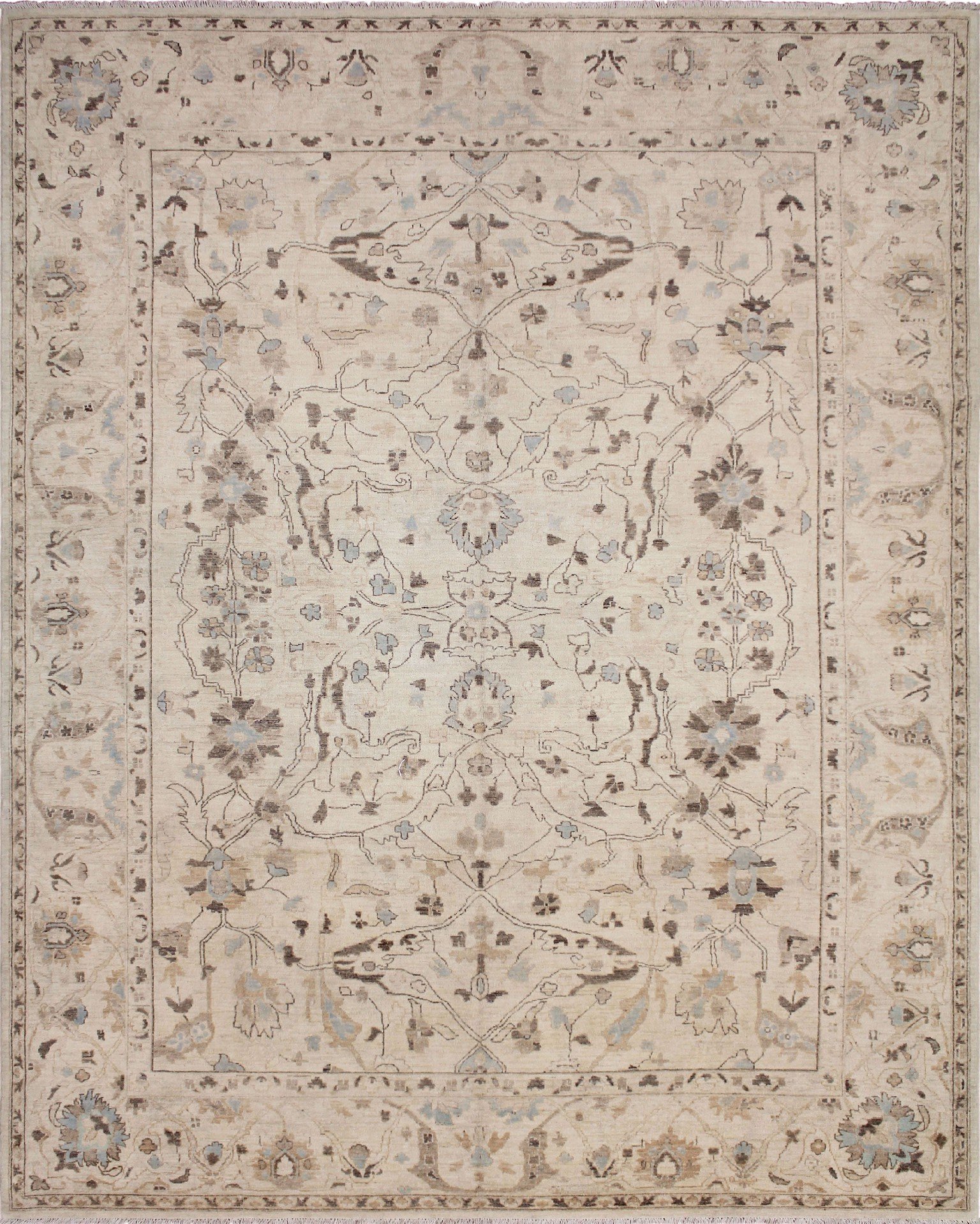 Sun-Faded Ayoub Ivory/Beige Rug, 9'0