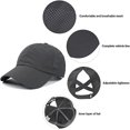 thumbnail image 3 of Ponytail Baseball Cap for Women Mesh Quick Dry Baseball Hat with Ponytail Hole, 3 of 7