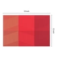 thumbnail image 4 of Unique Bargains Set of 6 Placemats for Dining Table Decor Wipeable Table Mat Red, 4 of 7