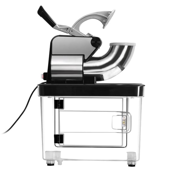 AQSQ Ice Crusher, 110V Commercial Ice Crusher 300kgs/h, 350W Electric Snow Cone Machine with Dual Blades, Stainless Steel Shaved Ice Machine for Family, Restaurants, Bars (US Plug)