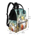 thumbnail image 2 of Daiia Seashell On The Beach Large Capacity Baby Bag Waterproof Stylish Diaper Bag Mummy Backpack Adjustable Straps Diaper BagBaby Essentials Bag, 2 of 6