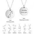 thumbnail image 3 of Zodiac Jewelry - Horoscope Constellation Necklace - Zodiac Birthday Gift with Back Can Engraved Name - Zodiac Gift for Girl, 3 of 7