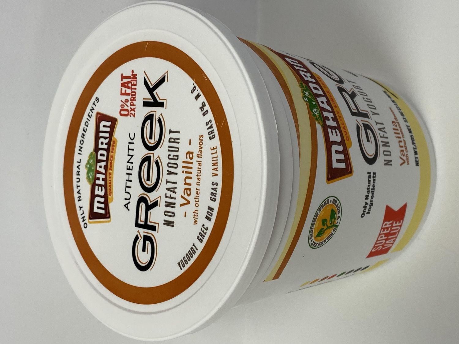 Yaourt Grek Vanille Mehadrin Grosse 2Lb Yaourt Grek Vanille