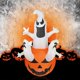 thumbnail image 3 of Calabaza fantasma inflable de Halloween con decoración de patio de lámpara LED para decoración de césped de vacaciones en hogar US-Plug BLESIY inflable, 3 of 7