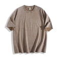 thumbnail image 2 of Giffimy Women's Brown Copy Moon Joy Tee Vintage Washed T-Shirt Short Sleeve Crew Neck Relaxed Fit Top, 2 of 6