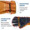 thumbnail image 2 of Guantes de soldadura TICONN 16" resistentes al calor ignífugos XL, 2 of 6