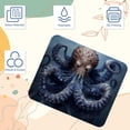 thumbnail image 3 of Octopus Square Printed Desk Mat Gaming Mouse Pad Non-Slip Rubber Bottom 8.3x9.8 Inch - Suitable for Office and Gaming, 3 of 6