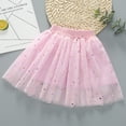 thumbnail image 5 of RUTAYY Toddler Girls Short Skirt Glitter Mesh Dance Puffy Skirt Classic Versatile Skirt, Pink, 18-24 Months, 5 of 9
