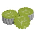 thumbnail image 1 of Inkdotpot Pack Of 100 Real Silver Foil Paper Tags Let Love Sparkle Wedding Favor Hang Tags, 1 of 7