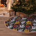 thumbnail image 5 of Fotbe Pumpkin And Flying Bat Pattern Christmas Tree Skirt, Tree Skirts Plush Christmas Decorations, Christmas Tree Skirts Xmas Decorations Holiday Party Decor-30", 5 of 6