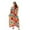 Orange, variant on EDOLYNSA Women's Kaftan Dress Caftan Loungewear Plus Size Bathing Suit Cover-ups V neck Beach Printed Maxi Dresses Long Tops