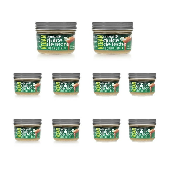Pack-10 Dulce De Leche Onetai Vegan Coconut Milk, Perfect for Spread 250 Grams