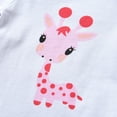 thumbnail image 3 of Newborn Baby Girl Clothes Animals Style Long Sleeve Ruffle Romper Pants Set 3PCS Pink, 3 of 6