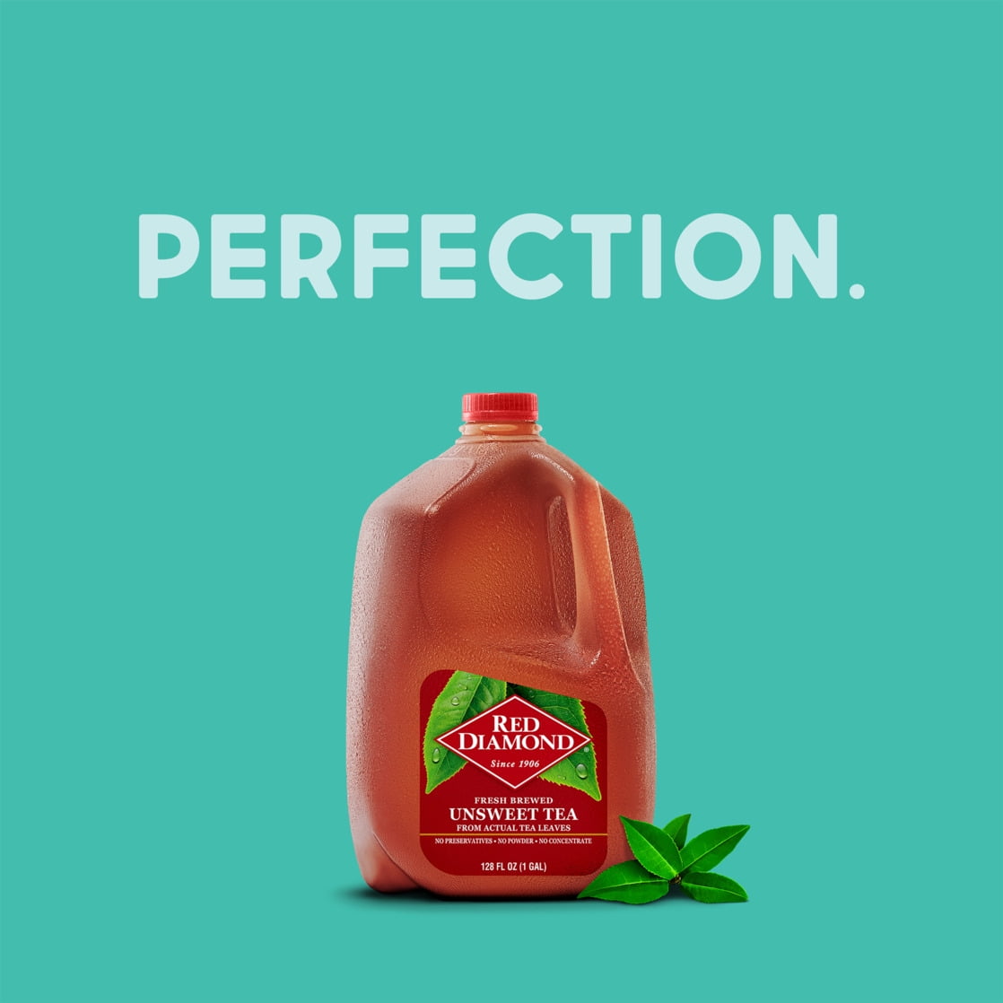 Red Diamond Unsweetened Tea, Gallon, 128 Fl Oz