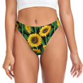 thumbnail image 1 of Balery Sunflower 1 Tangas de Algodón para Mujer con Estampado – Ropa Interior Sexy, Transpirable, G-string-Large, 1 of 6