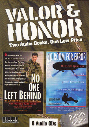 2 Audio Book Set on 8 CD's - No One Left Behind: Michael Speicher Story + No Room for Error: Covert Operations Iran to Afghanistan