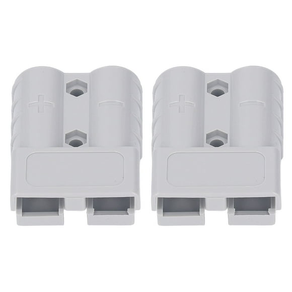 Battery Wire Harness Plug, PC Shell Battery Wire Plug Connector Flame Retardant 50A 600V 2 Set Weather Proof For Electrical Equipment