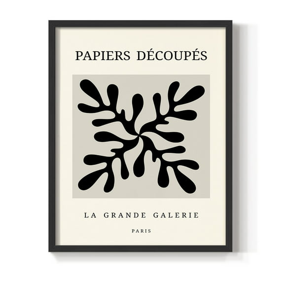 Matisse CCCXCVIII in Black Solid Wood 8 x 10 Framed Print