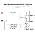 thumbnail image 3 of Adjustable Crossover Divider 250W Audiophile Dedicated Crossover 3-Way Speaker One Tweeter Two Bass, 3 of 5