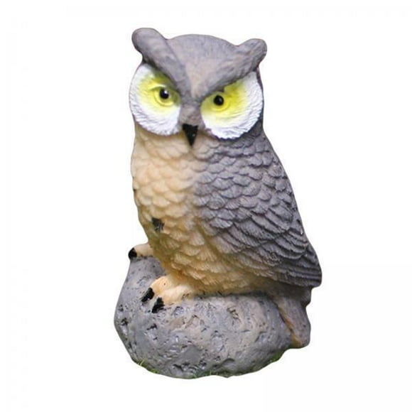Colaxi 2xResin Mini Owl, Miniature Figurines, Fairy Garden Accessories, Fairy Garden Animals for Fairy Garden, Plant Pots, Bonsai Craft Decor , Gray, 3 Pcs