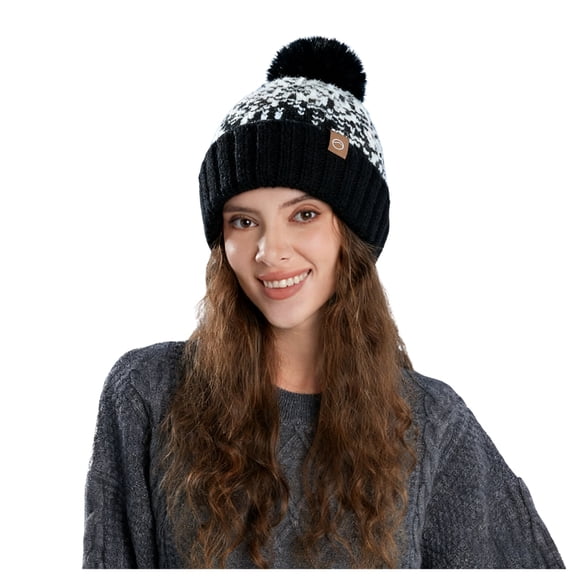 OJSFQUFP Christmas Fall and Winter Thickened Warm Ear Protective Wool Cap