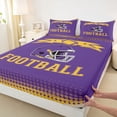 thumbnail image 3 of jejeloiu Football Sport Helmet Twin Sheet Sets,American Rugby Game Bedding For Boys Kids 3-Piece, 3 of 7