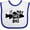 White and Royal, variant on Inktastic It Was This Big Fishing Humor Boys or Girls Baby Bib