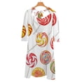 thumbnail image 6 of Sweets And Rainbow Lollipops Pattern Dress Summer Dresses Woman Street Style Big Size Casual Dress, 6 of 9