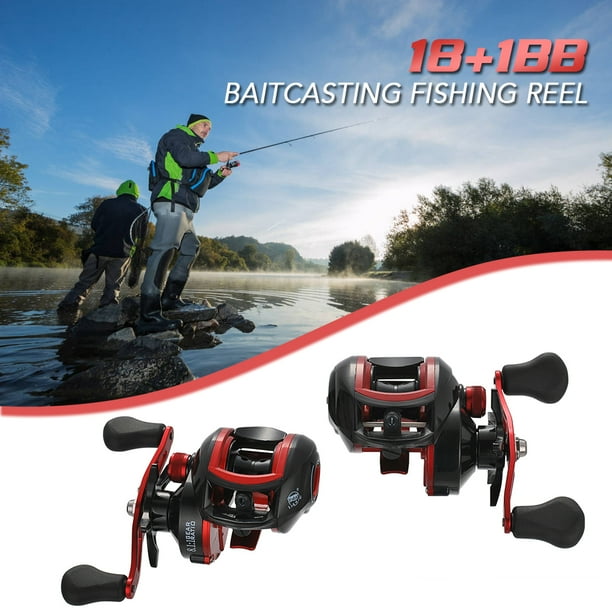 Lightweight High Speed 8.1:1 Gear Ratio Baitcast Fishing Reel 18+1 Ball  Bearings Baitcasting Fishing Reel Baitcaster Tackle