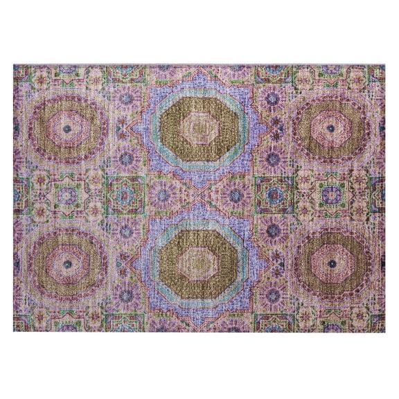 Dalyn Rugs Machine Washable Indoor/Outdoor Chantille Pink 1'8" x 2'6" Rug