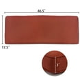 thumbnail image 3 of Aoodor Patio Furniture Outdoor Bench Cushion Olefin Fabric Slipcover Sponge Foam 46.5” x 17.5” x 3” - Red, 3 of 6