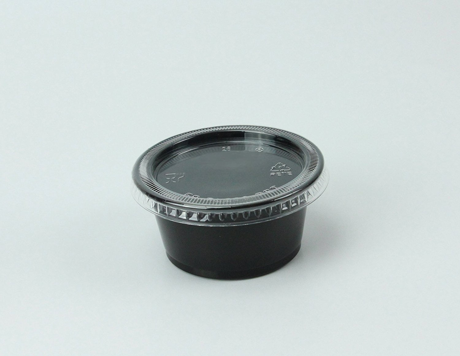 Disposable 2oz Plastic Condiment Cups with Lids, Souffle Portion, Jello