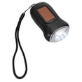 thumbnail image 4 of FENGGUIQU Portable Hand Crank Torch Light for Outdoor Black Plastic 1Set, 4 of 7
