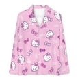 thumbnail image 4 of Hello Kitty Women's Pajama Sets Long Sleeve Button Down Sleepwear Nightwear Soft Pjs Lounge Sets, 4 of 6