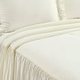 thumbnail image 3 of Lush Decor Ella Parisian Vintage Chic Ruffle Lace Bedspread Neutral 3Pc Set Queen, 3 of 11