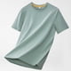 thumbnail image 1 of Tops para hombre, blusas y camisas de manga corta con cuello redondo para hombre, blusas casuales elásticas deportivas de color liso para hombre, blusas de manga corta con cuello redondo para hombre,, 1 of 5