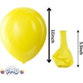 thumbnail image 4 of PMU 100 Pcs 11 Inch Yellow Balloons for Birthdays, Engagements, Weddings Christmas Anniversaries, Baby Showers & Party Backdrop Favors - Supplies Pkg/100, 4 of 7