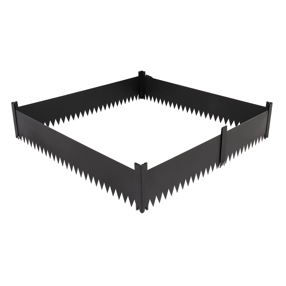 Lowestbest Garden Lawn Fence Guardrail, Outdoor Decoration Courtyard Partition, Black Lowestbest Garden Lawn Fence Guardrail, Outdoor Decoration Courtyard Partition, Black