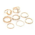 thumbnail image 1 of Bohemian Retro Moon Joint Knuckle Ring Sets Rings set Women Girls Rhinestones Heart Shape Rings Hand Jewelry Set, 1 of 9