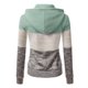 thumbnail image 4 of Cárdigan informal verde XL con capucha y detalle de cremallera para mujer, con estilo y comodidad, 4 of 6