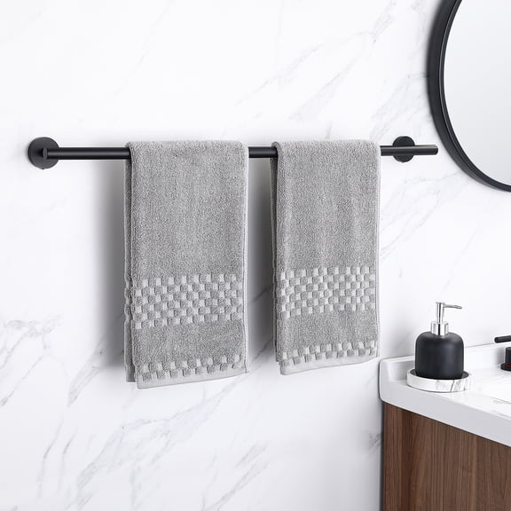 KES Black Towel Bar Hand Towel Holder 30 inch Matte Black Wall Mount