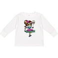 thumbnail image 3 of Inktastic Día de los Muertos girl with decorative skull balloon Boys or Girls Long Sleeve Toddler T-Shirt, 3 of 5