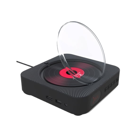Transemion Système de Haut-Parleurs Intégrés Lecteur DVD Bluetooth avec Télécommande Peut Se Brancher Noir