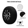 thumbnail image 2 of Sikiie Watercolor Butterflies PVC Leather Spare Tire Wheel Cover Spare Tire Cover, for Car Truck SUV Camper Trailer Universal Fit(14-17in)-16 inch, 2 of 6