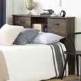 thumbnail image 1 of South Shore Asten Full Bookcase Headboard with Storage and Sliding Doors, in Fall Oak, 1 of 12