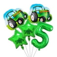 thumbnail image 6 of 5pcs farm theme birthday party balloons, 32inch green number 8 balloon ,tractor aluminum foil balloon for Party decoration, 6 of 10